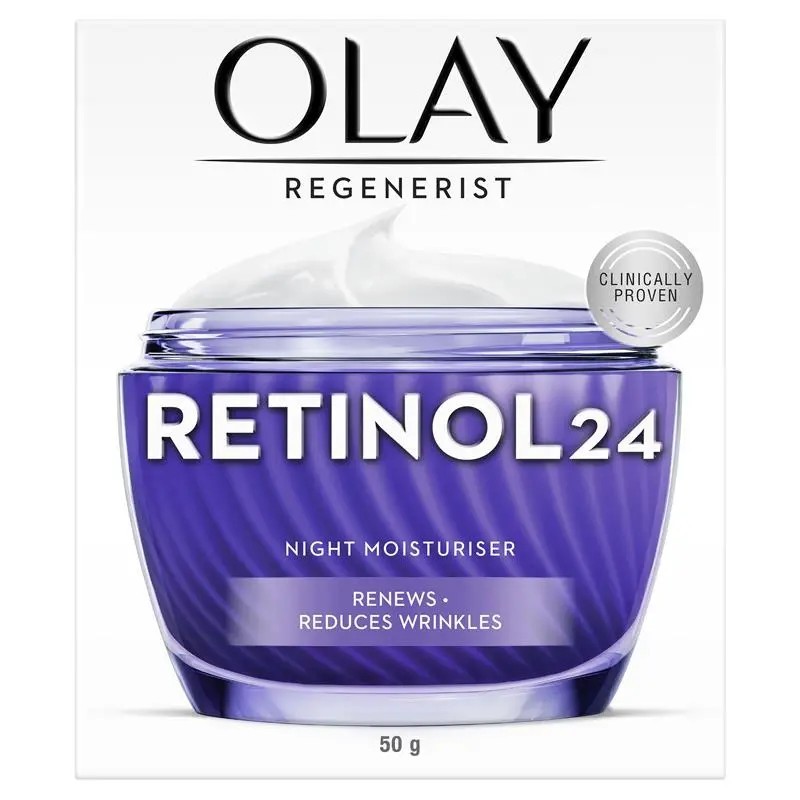 Olay Regenerist Retinol 24 Night Face Cream Moisturiser Fragrance Free 50g
