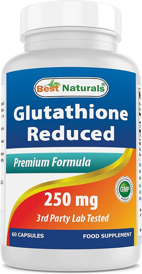 Best Naturals Glutathione reduced 250 mg 60 Capsules