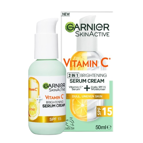 Garnier Skin Active Vitamin C* Brightening Serum Cream with SPF15 50ml