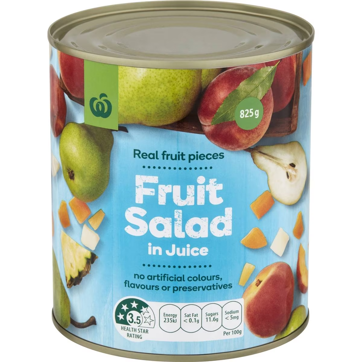 Woolworths Fruit Salad In Juice 825g
