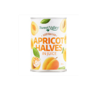 Sweet Valley Apricot Halves in Juice 410g
