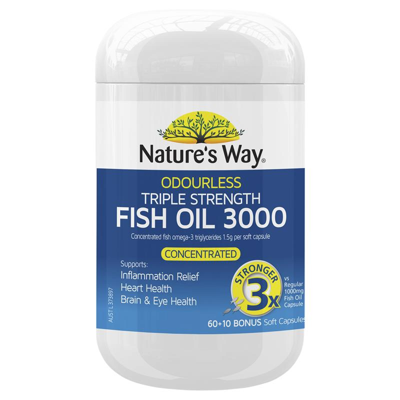 Nature's Way Advanced Omega Triple Strength Fish Oil 60 Capsules