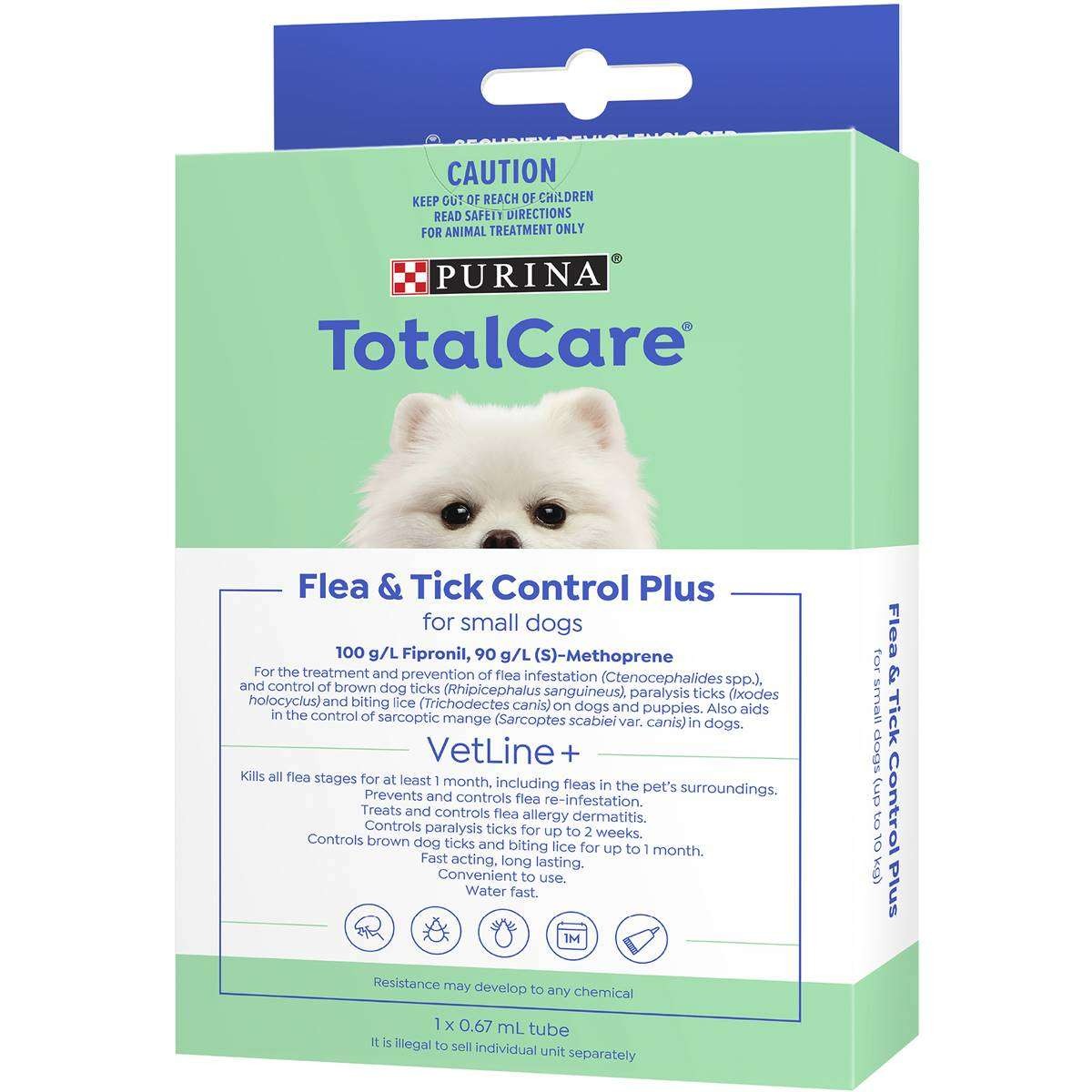 Total Care Flea & Tick Control Plus For Small Dogs Each