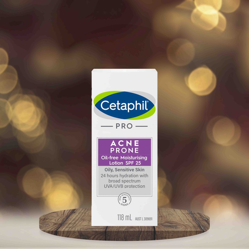 Cetaphil Pro Acne Prone Oil Free Facial Moisturising Lotion SPF 25 118ml