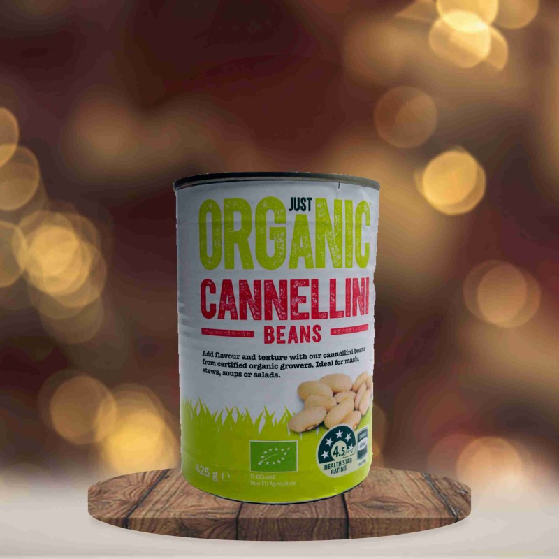 Just Organic Cannellini Beans 425g