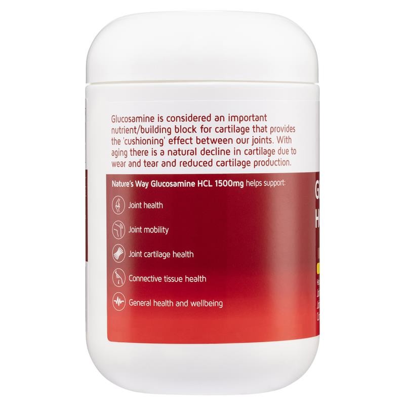 NATURE’S WAY GLUCOSAMINE HCL 1500MG 180 Capsules