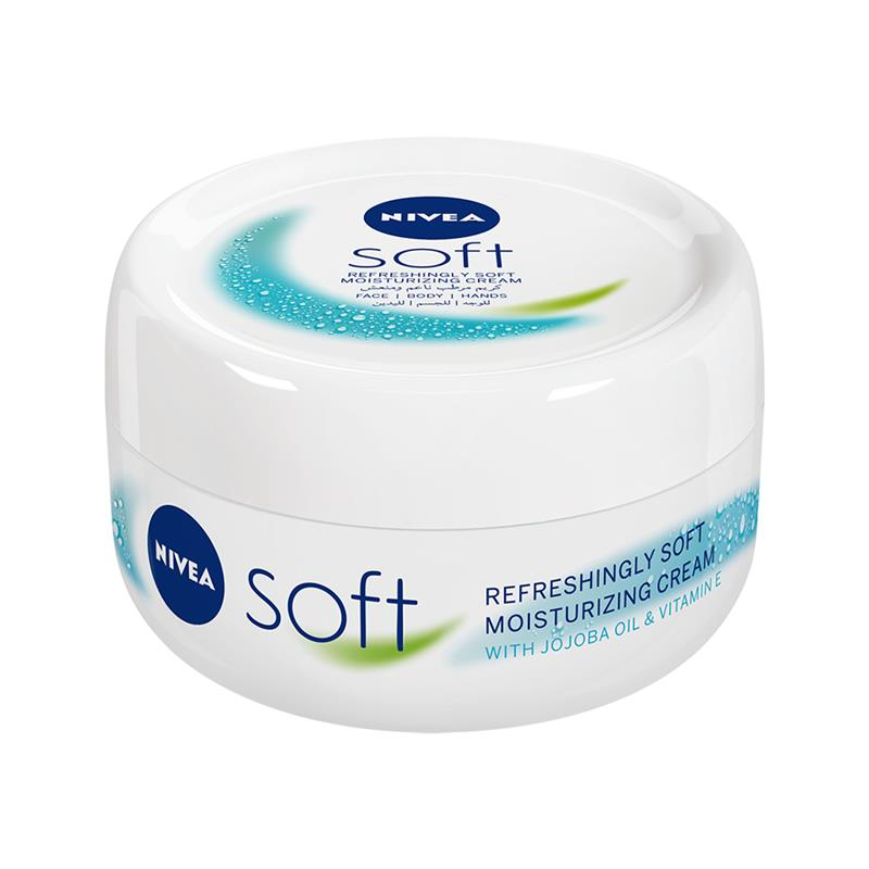 NIVEA Soft Moisturiser Cream Face Body Hands 200ml