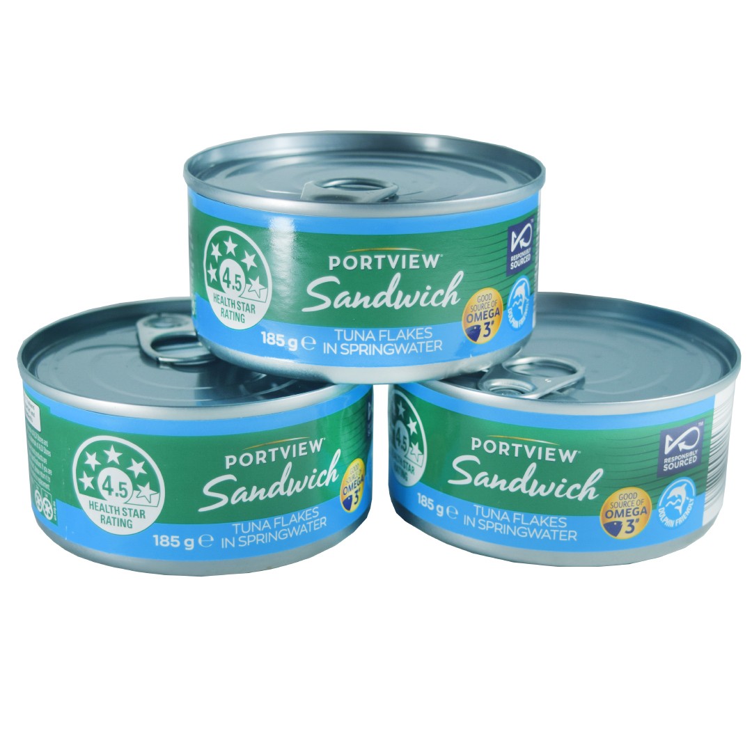 Portview Sandwich Tuna Flakes In Springwater 185g