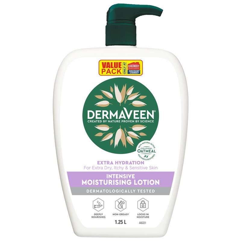 DermaVeen Extra Hydration Intensive Moisturising Lotion 1.25 Litre