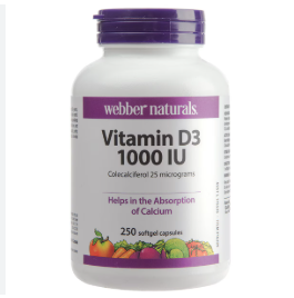 Webber Natural Vit D3 1000 IU