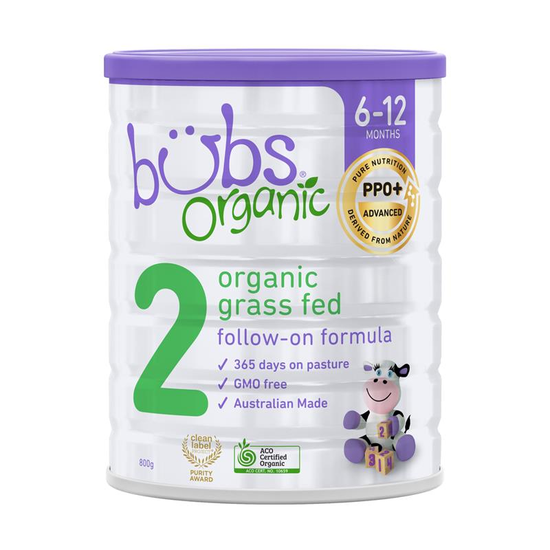 Bubs Organic GrassFed Follow-on Milk Formula 800g