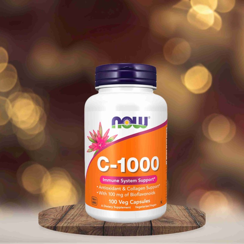 NOW C-1000 Immune system support veg 100 Tablets