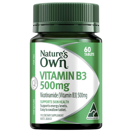 Nature's Own Vitamin B3 500mg 60 Caps