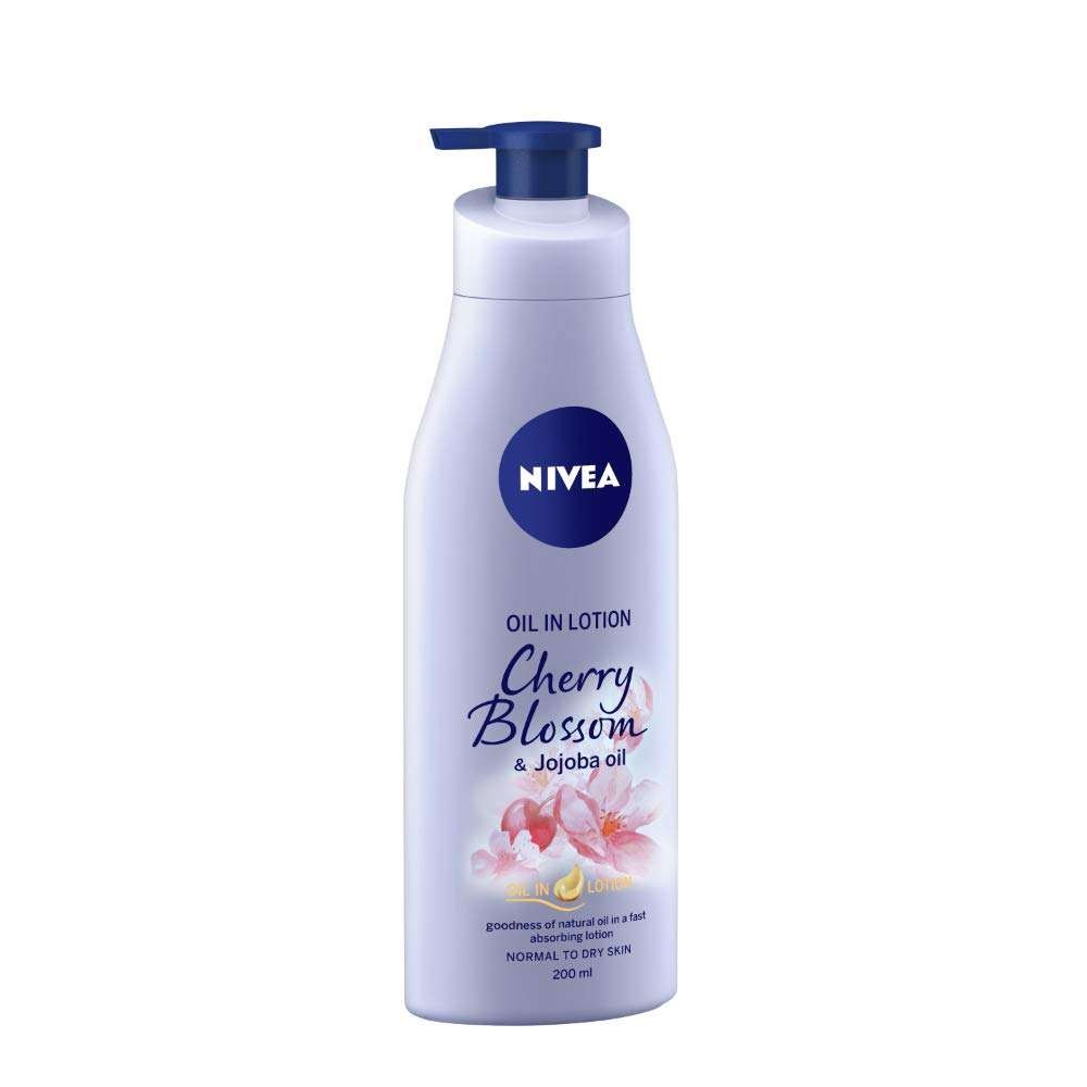 Nivea Oil In Lotion Cherry Blossom Body Lotion Moisturiser 400ml