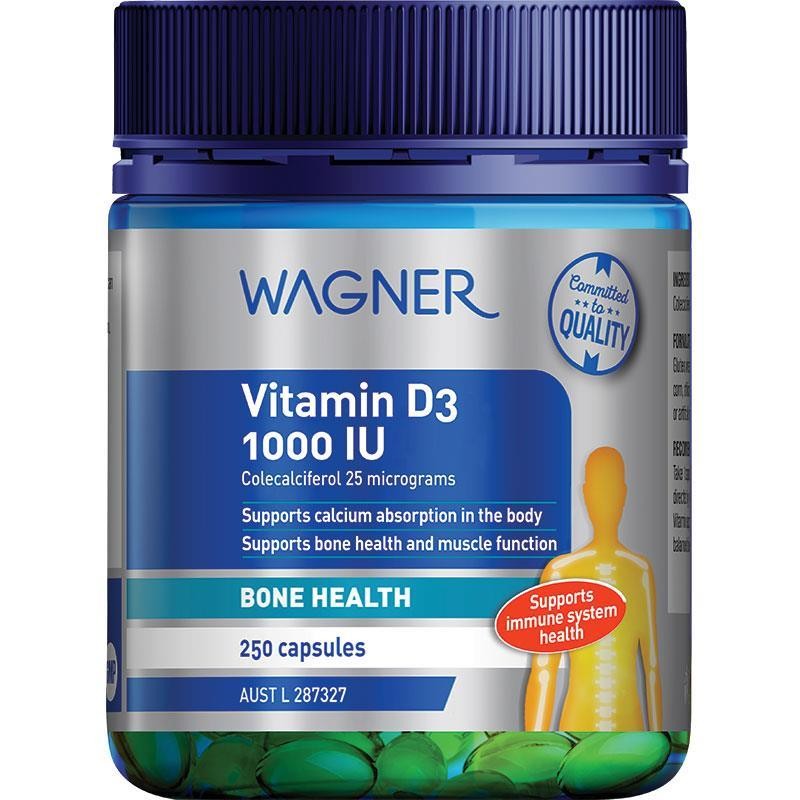 Wagner Vitamin D3 1000IU 250 Capsules