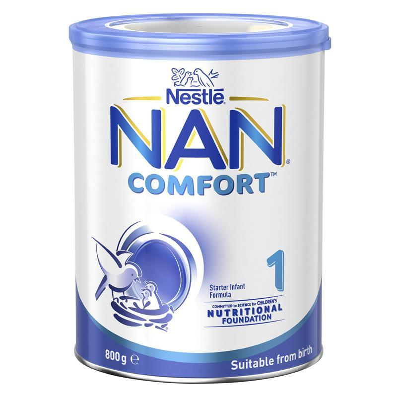 Nestle NAN COMFORT 1 Starter Baby Infant Formula Powder, From Birth – 800g