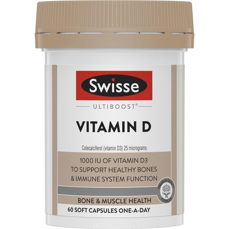 Swisse Vitamin D 60 Capsules