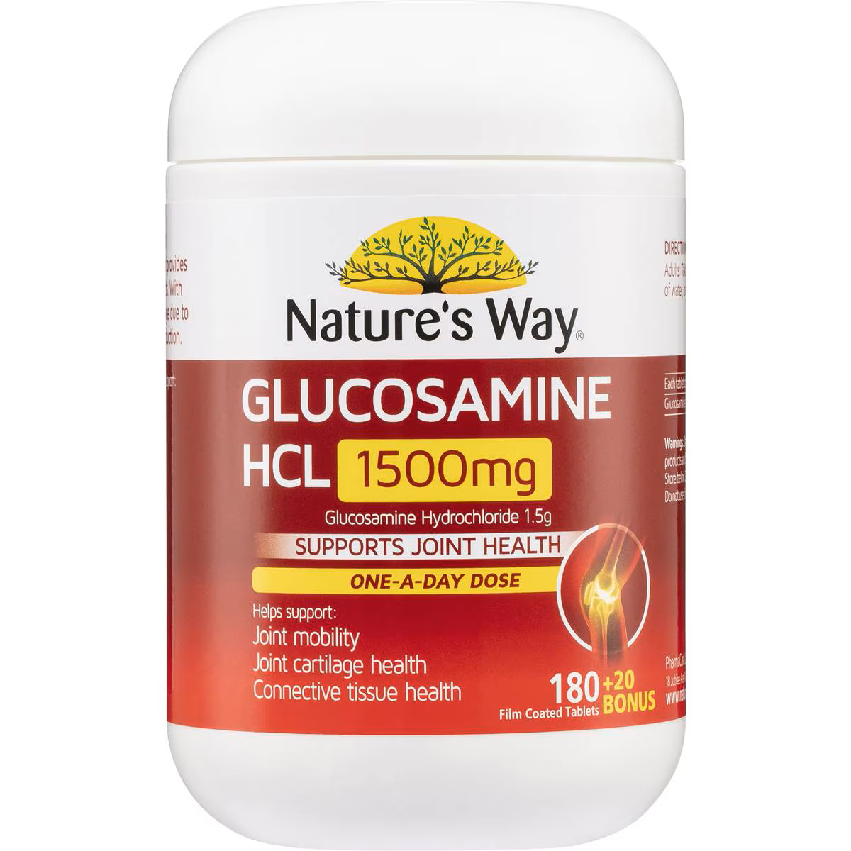 Nature's way glucosamine HCL 1500mg 180 capsules